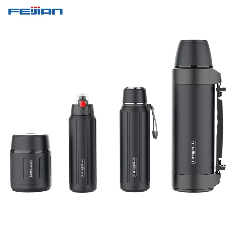 
FEIJIAN Sports Thermoses 450ml 18/10 inner 316 Stainless Steel Vacuum Flask Portable Leak Proof for Mountaineering 