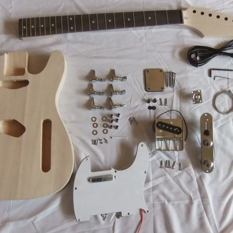 Lightweight Semi-finished Acoustic Electric Guitar Basswood Durable Electric Guitar Diy Kit