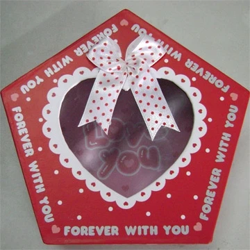 Custom  folding carton with handle recycle paper gift box with window