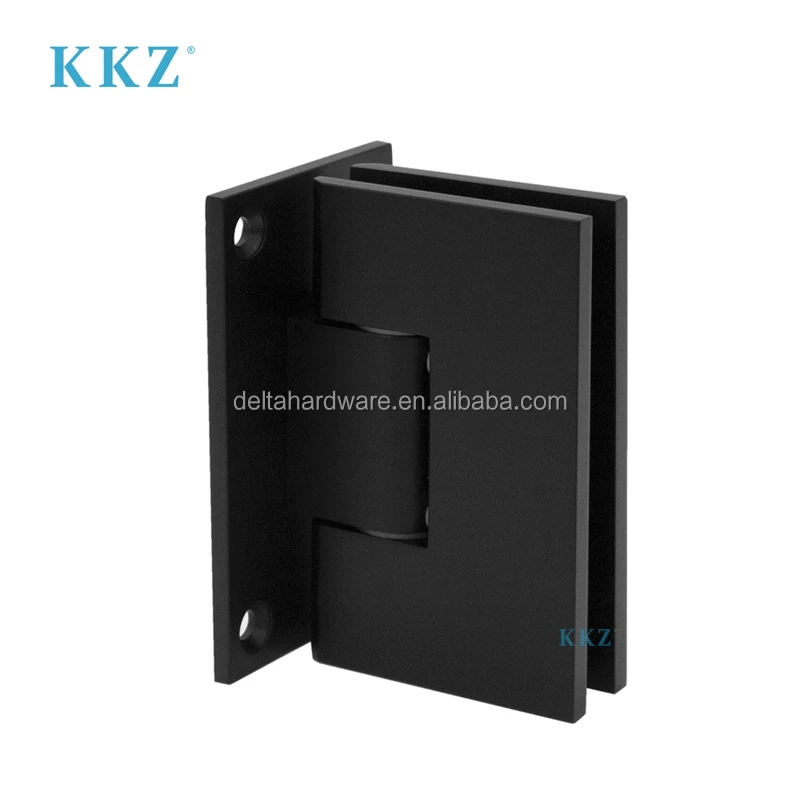 KKZ Custom Matte Black Polished Chrome Brushed Nickel Satin Brass Gold Stainless steel 201 304 316 shower glass door hinge