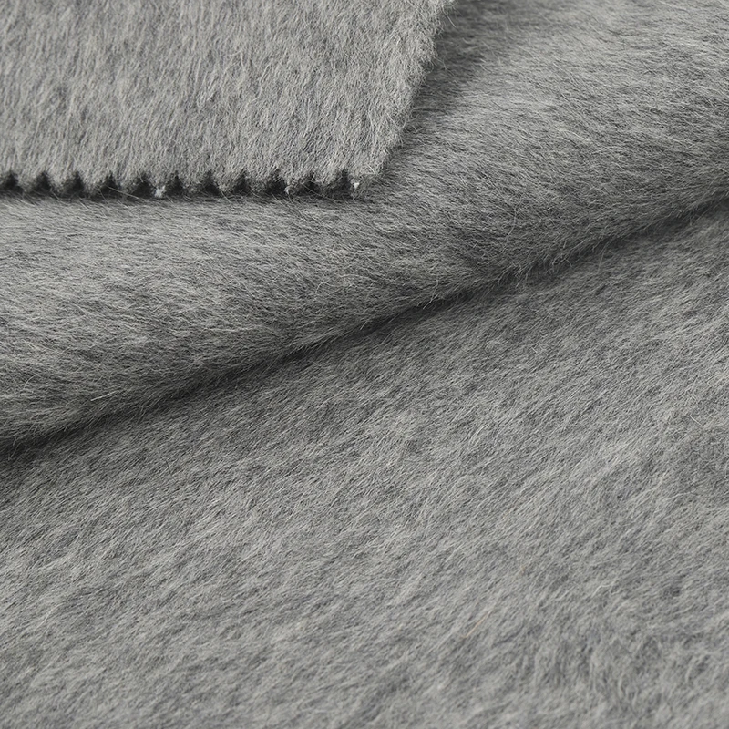 Good quality 10%alpaca 90%wool 850-880g/m double sided alpaca wool fabric for coat