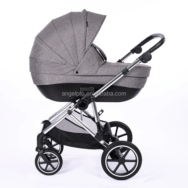 China Factory price big baby carriage black white gold silver color fabric customization best price 3 in 1 baby stroller