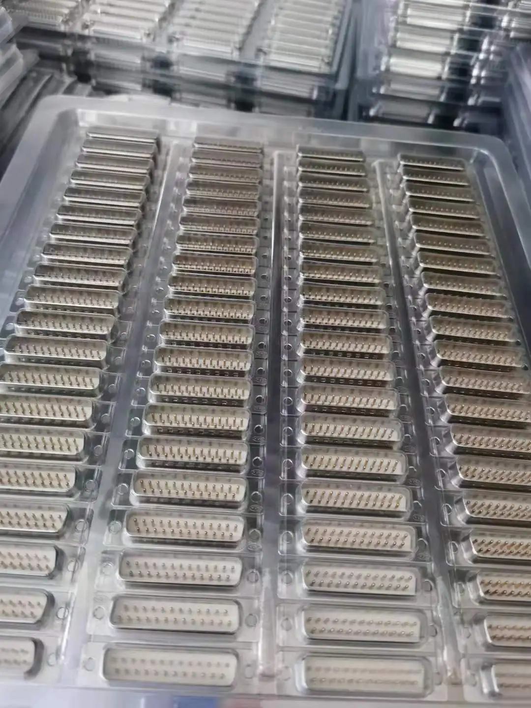 
2.54mm pitch 3 rows 48P Straight PCB DIN41612 Connector, 3*16pin Female Header Straight Type for PCB Board 