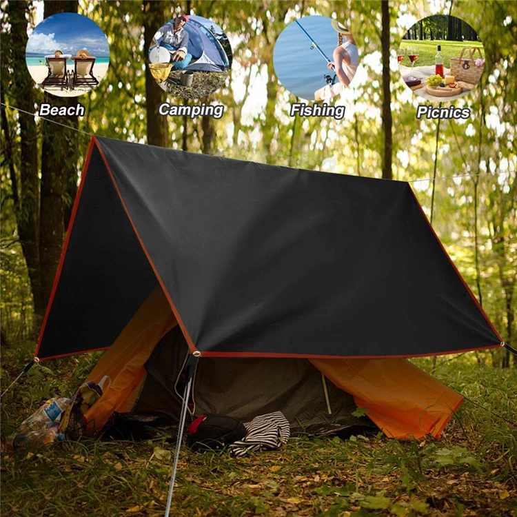 Geertop lightweight waterproof camping rain tarps tent for hammock