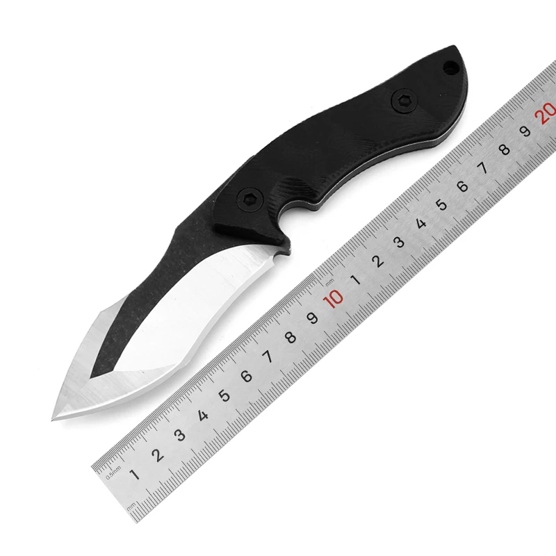 Hongrui Custom Logo 4Cr13 Stainless Steel Fixed Blade Tactical Hunting Self Defense Knife for Camping Industrial Survival Use