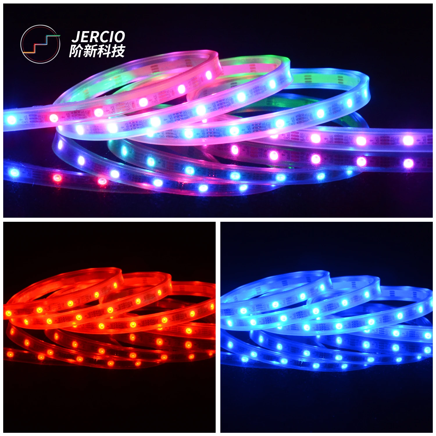 JERCIO SK6812mini / WS2812mini / XT1505 SMD 3535 high brightness RGB IDC5V ndividually Addressable LED Strip