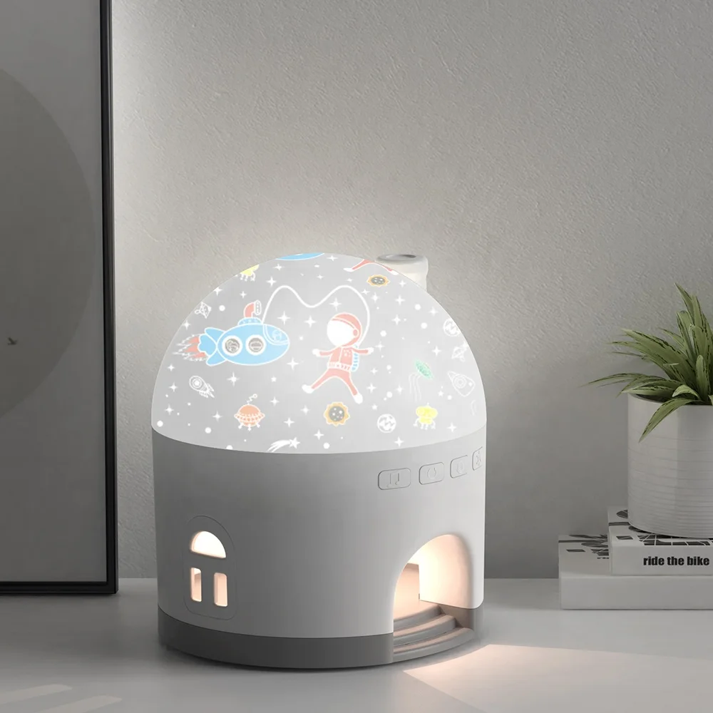 360 Degree Atmosphere Night Lamp Baby Girls Bedroom Decor Kids Night Light  Projector Star LED Nightlight