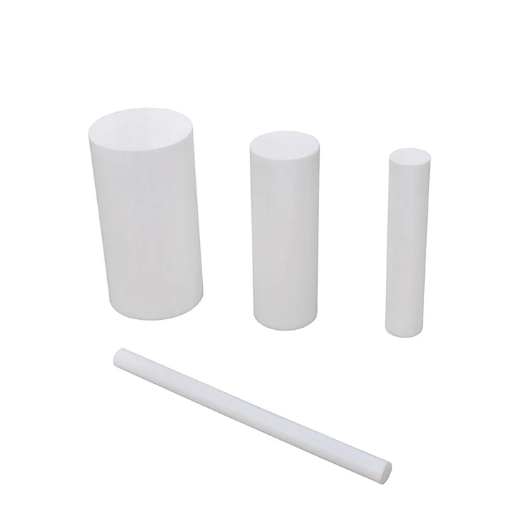Plastic Bar Virgin PTFE Bar PTFE Rod Chemical resistance T-eflon Rods Cut size Insulators Fluorine Ptfe hose