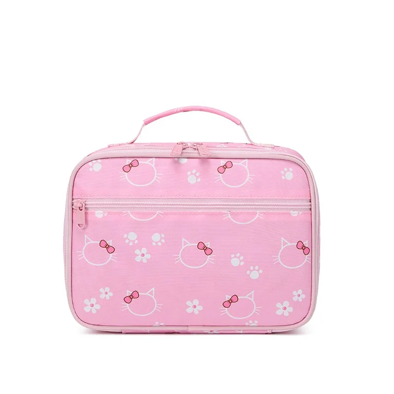 Custom lunch bag school thermal bags for food school 2022 lunch cartoon school kids girl personalized cooler bag logo
