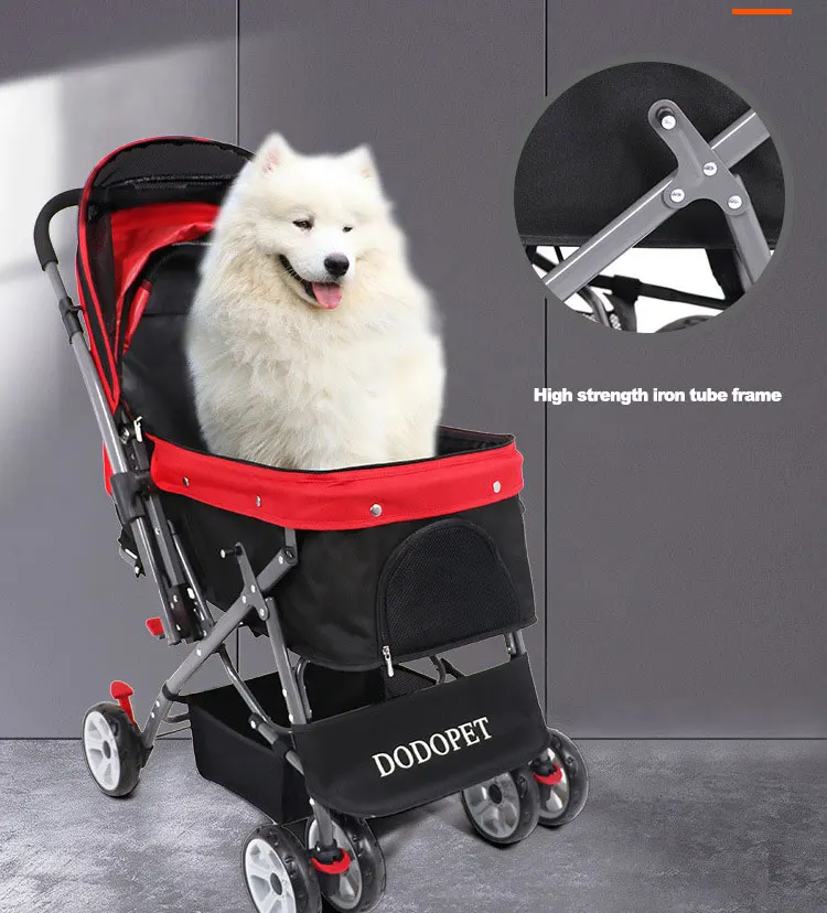 factory wholesale luxury dog stroller for medium and large dogs pet strollers
