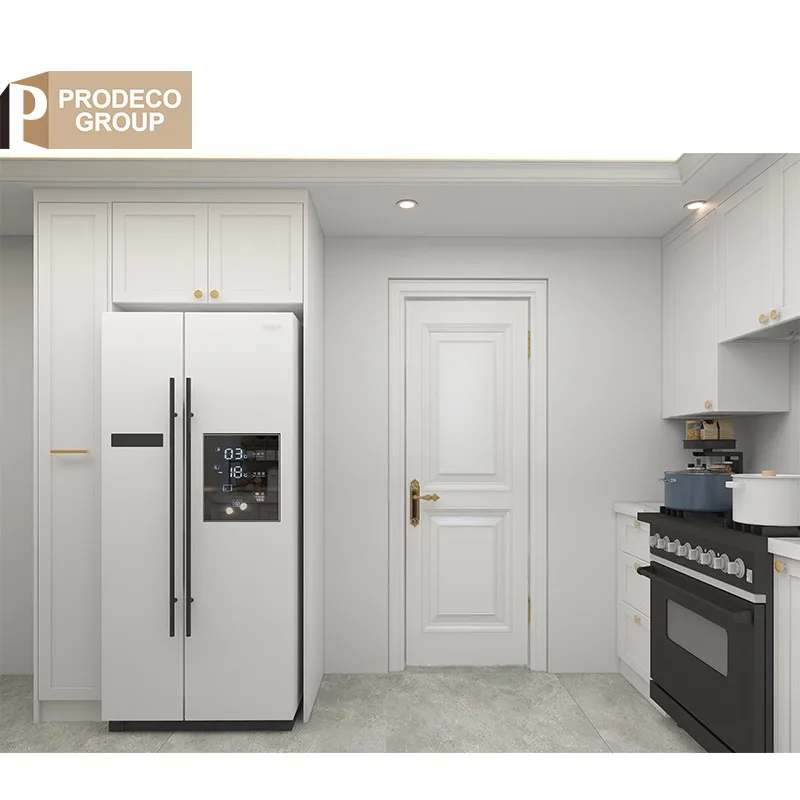 Smart Touch Sensor Prefab Grey Melamine Luxury Modern Kitchen Sink Base Cabinet Design Set