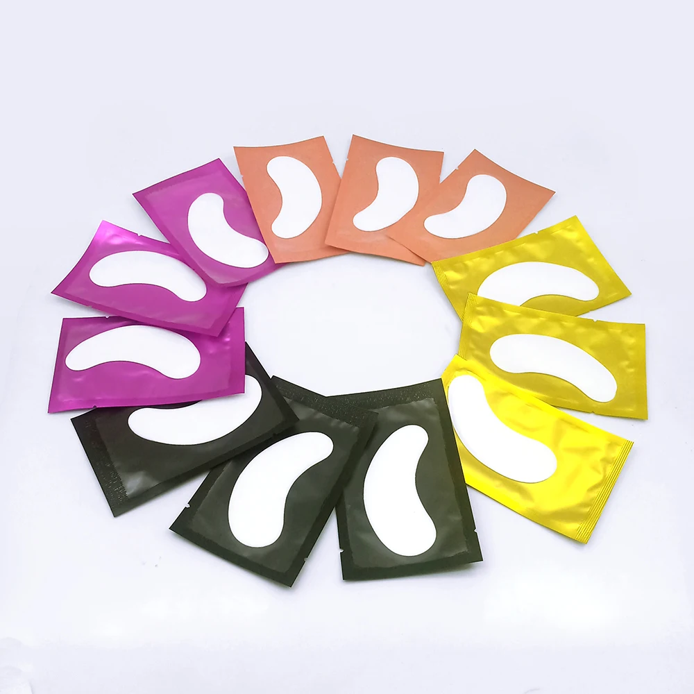 Custom logo Lint Free Eyelash Eye Pads For Eyelash Extension Under Eye Patches hydrogel eye patch grafting eyelashes lash patch