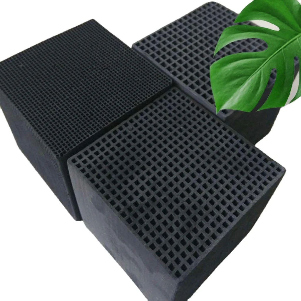 High Adsorption Waterproof Honeycomb Activated Carbon For Sewage Purification