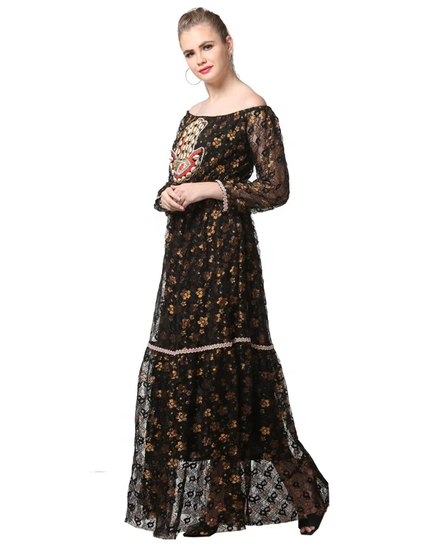 Handmade Indian Vintage Style Women Casual Long Dress