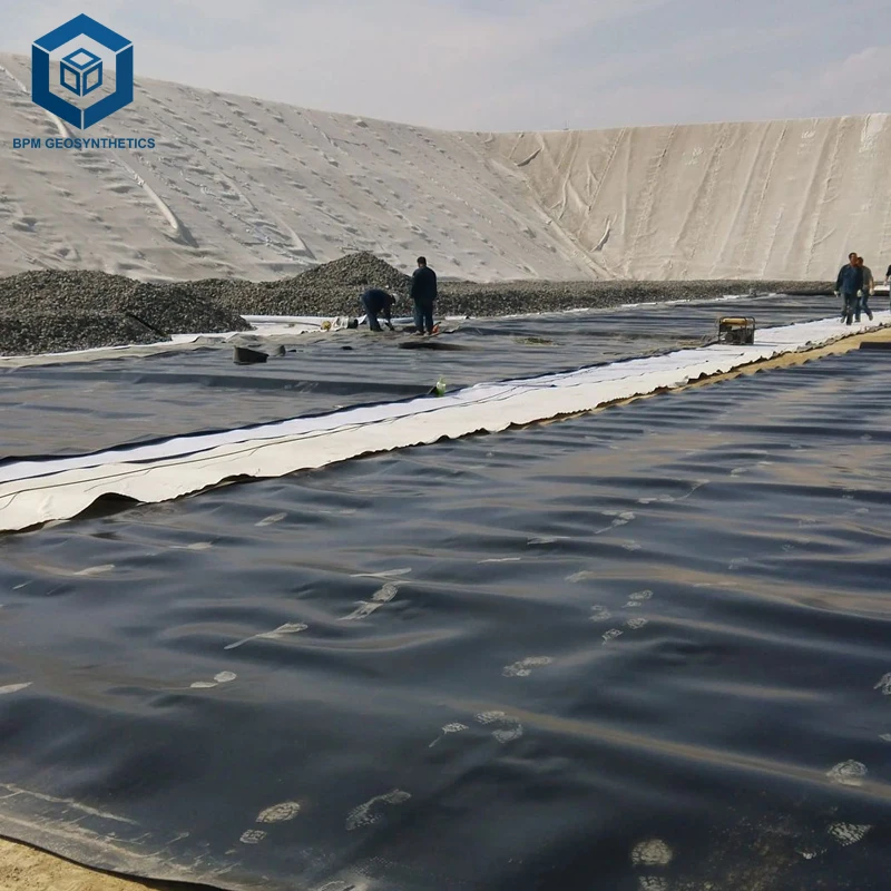 Водонепроницаемая геомембранная накладки Hdpe гидроизоляционная мембрана для плотин в Перу