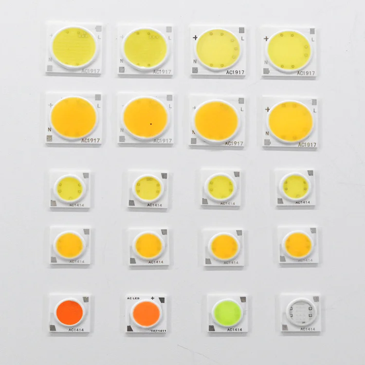 DC12V 1313 1919 size Cob led chip 5W 7W 10W 15W COB LED Chips for LED downlight