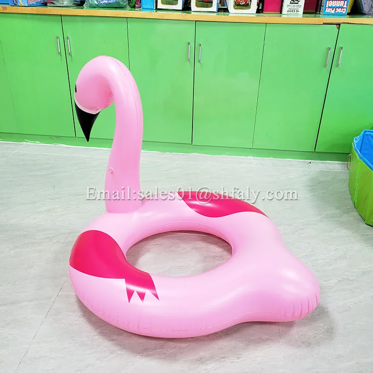 Manufacturers stock pink water floats flamingo floats inflatable swimming ring flamingo