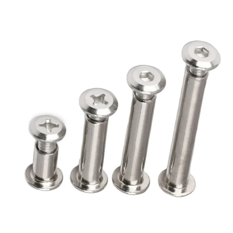 M6 M8 Stainless Steel SUS304 SUS316 Hex Socket Drive Male And Female Chicago Binding Screw