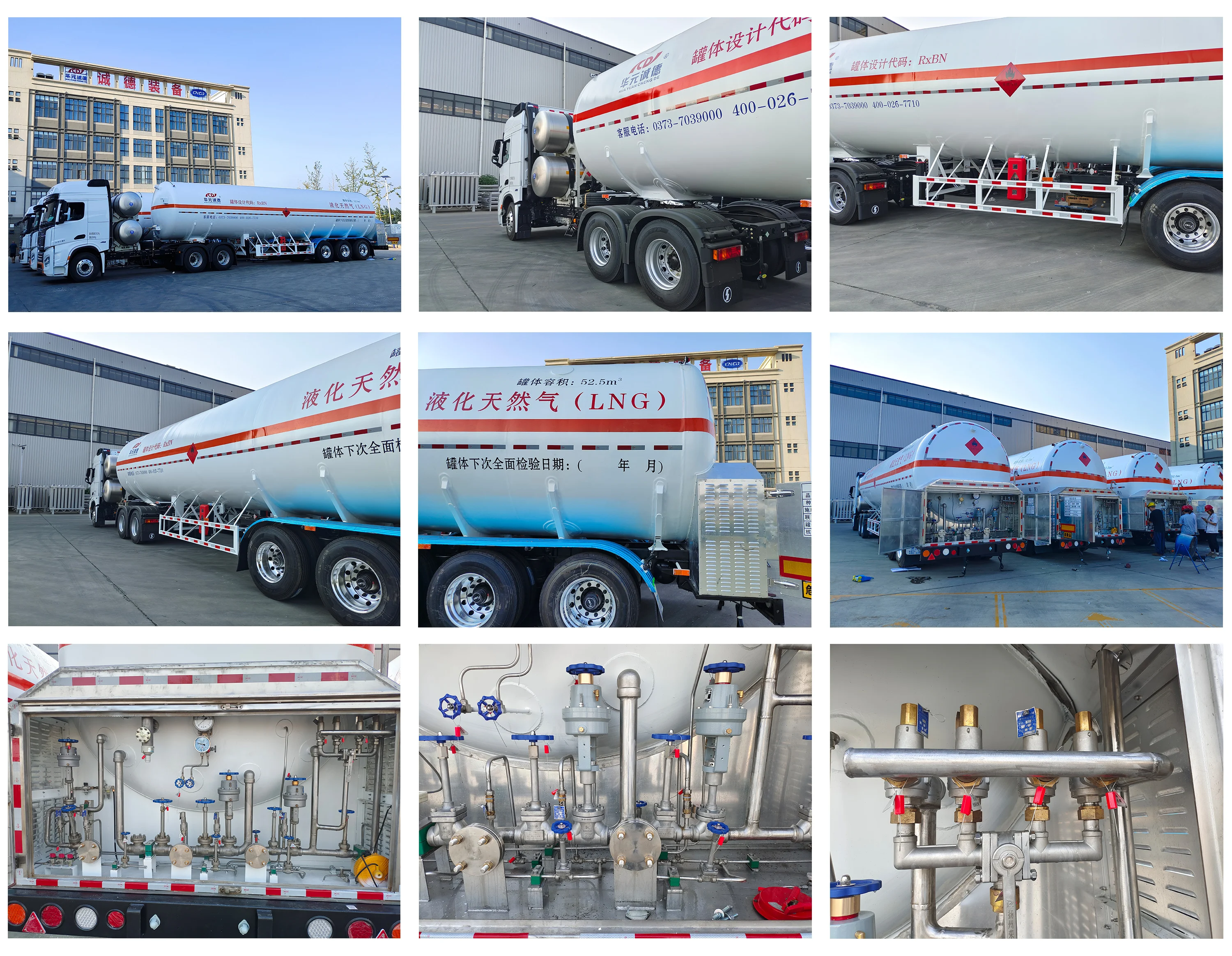 Подгонянная с завода дорога Lpg LNG прицеп 25 тонн танк-танкер полуприцеп для продажи
