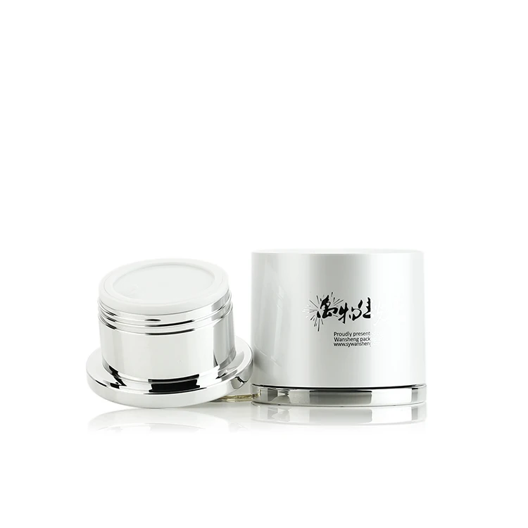 30g 50g Customized Cosmetic ABS PMMA Plastic Luxury Cream Jar  W-U