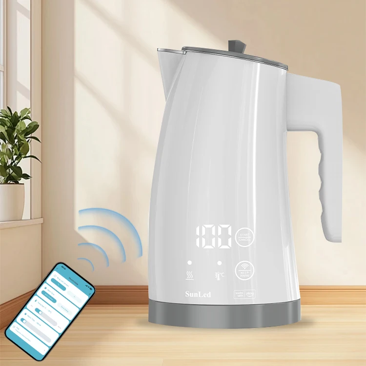 2024 Most Popular Modern High Quality Portable Cordless Voice and App Control Electric Kettle with Temperature Control