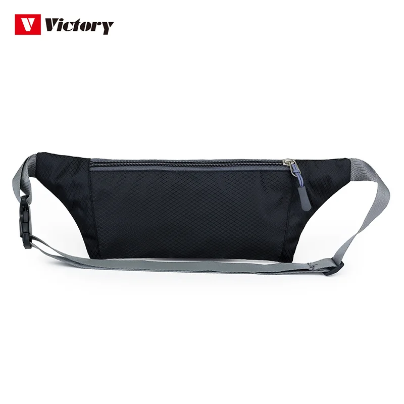 Outdoor oxford Waterproof Hiking Cycling Running Belt Waist Bag Sport Fanny Pack with Water Bottle Holder Fashion Purple Green