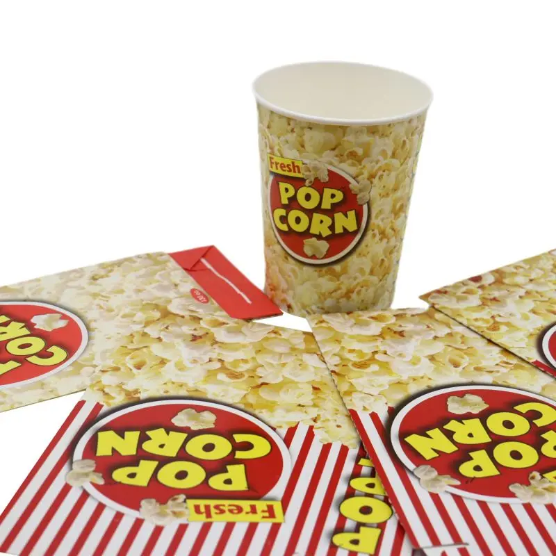Customization Cylinder Disposable Cardboard  Packaging Paper Cinema Movie theater Popcorn Fried chicken Boxes Bowls