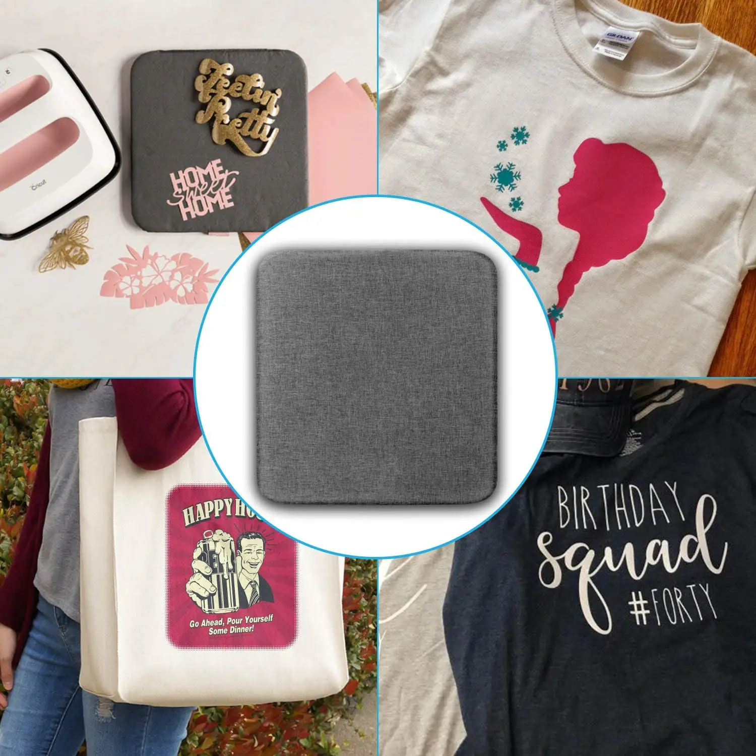 Heat Press Mat Cricket Double-Sided Ironing Mat for heat press machines & Craft Vinyl Ironing  Transfer Heating Mats