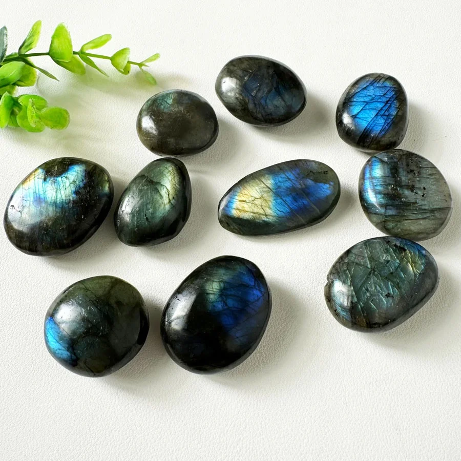 Оптовая продажа Полированный синий лабрадорит камень для исцеления