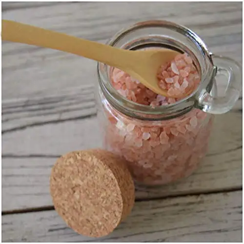 Wholesale Wooden Spoon of glass pudding jar with Cork Stopper