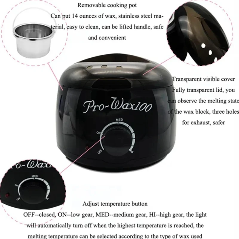 Best Sellers in Hair Waxing Warmer with Silicone Pot Paraffin Wax for Hand and Feet Hair Removal Device Electric Wax Heater