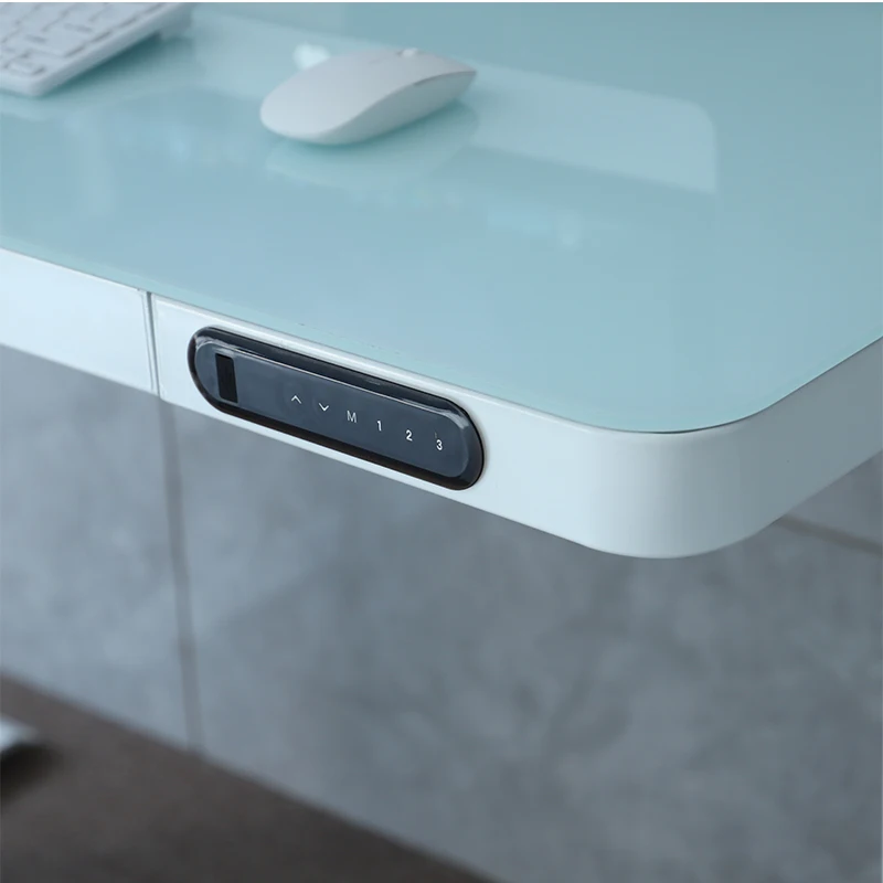 Электрическая система подъема Nate, элегантное рабочее пространство с низким уровнем шума, стеклянный письменный стол с USB-портом для массажа, нулевой гравитации