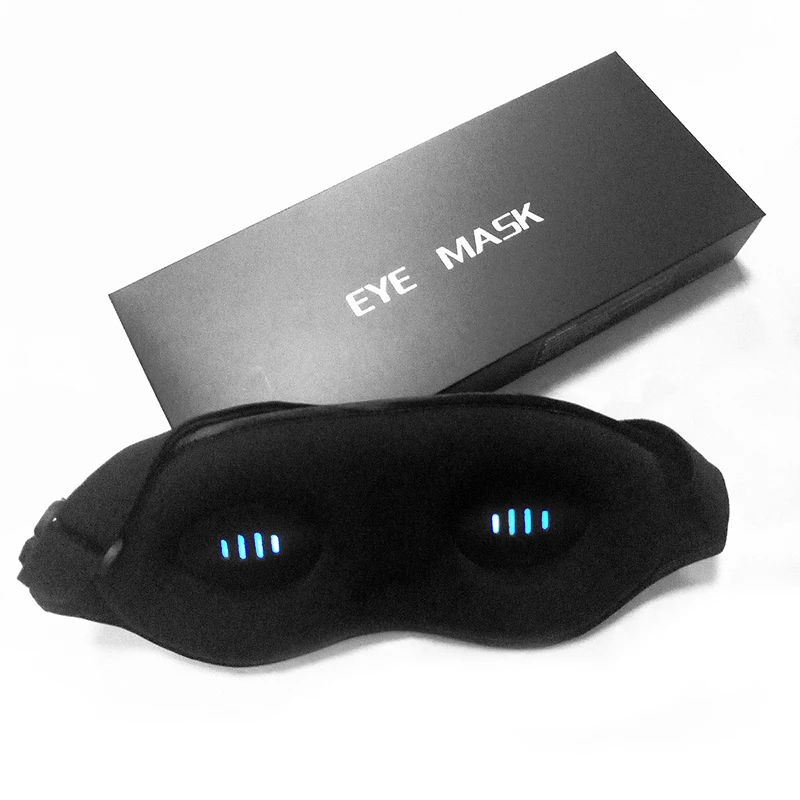 Wholesale Custom LED Blue Ray Sleeping Eye Mask 3D Memory Foam Eyemask Sleep For Deep Sleep