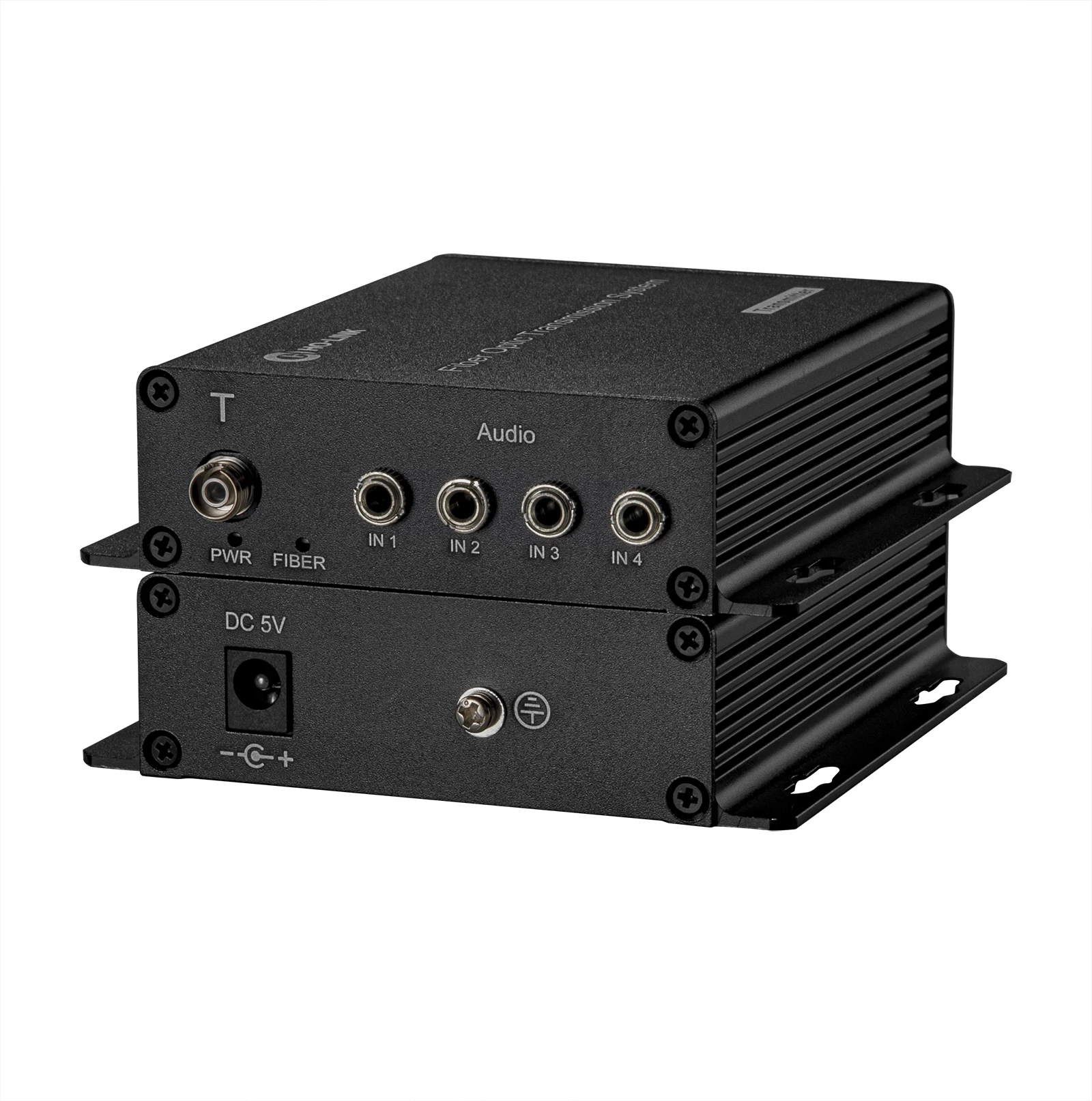 Broadcast Grade 4 CH Audio Multiplex Fiber Converter