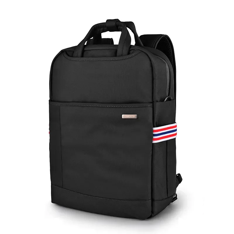 Large capacity shockproof laptop backpack custom portable trend briefcase recycled urban backpack with detachable shoulder strap