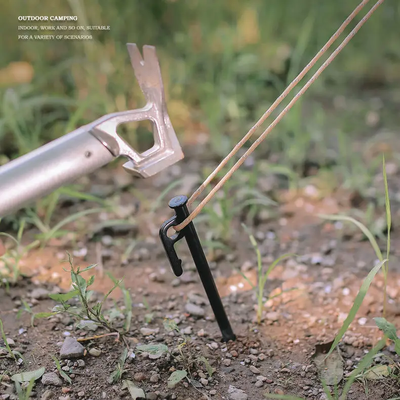 Wholesale factory delivery Outdoor Camping Tent Stakes Heavy Duty 25/30/40 cm Steel Tent Pegs Hiking Travel Tent Nails