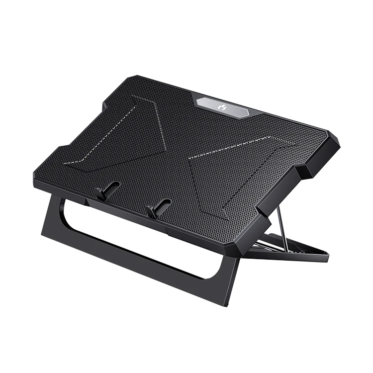MC Height adjustable foldable usb plastic 17 inch six fans electric laptop cooling pad aluminum cooling pad for laptop