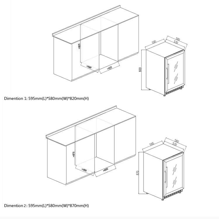 Cigar Humidor cabinet with humidity and temperature controllers system 600 count cigar display cigar Fridge
