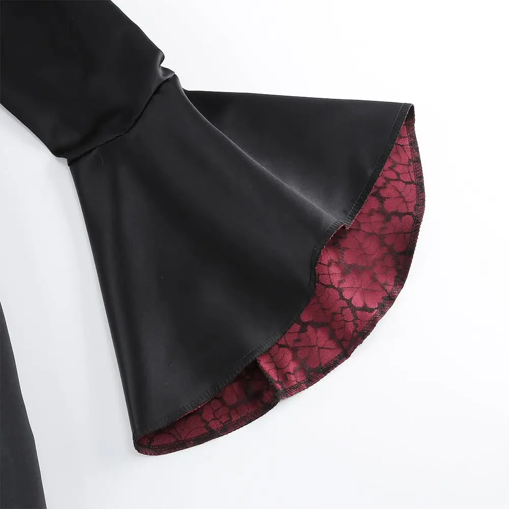 Halloween Costume Royal Vampire Costume for Girls Deluxe Victorian Gothic Classic Dress Up Kids Theme Party Outfit