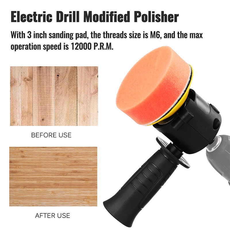 Electric Drill Modified Car Polisher Converter Polishing Pad Wool