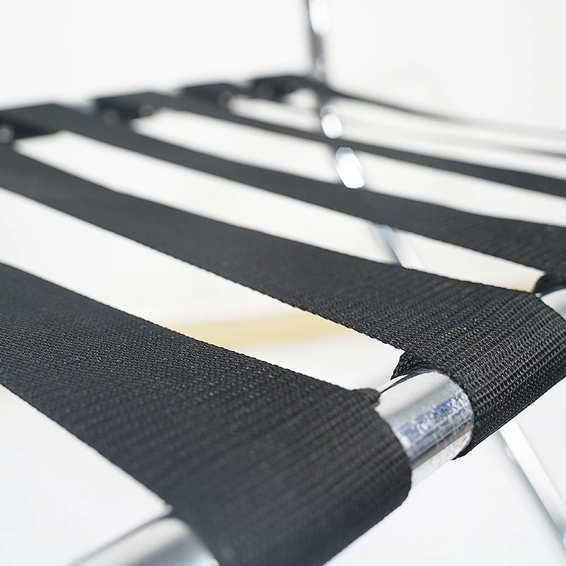 Jipetal Wholesale Customization JPT-LR-001 Folds Up Easily When Not In Use  Backrest Height24.6 Chrome Luggage Rack