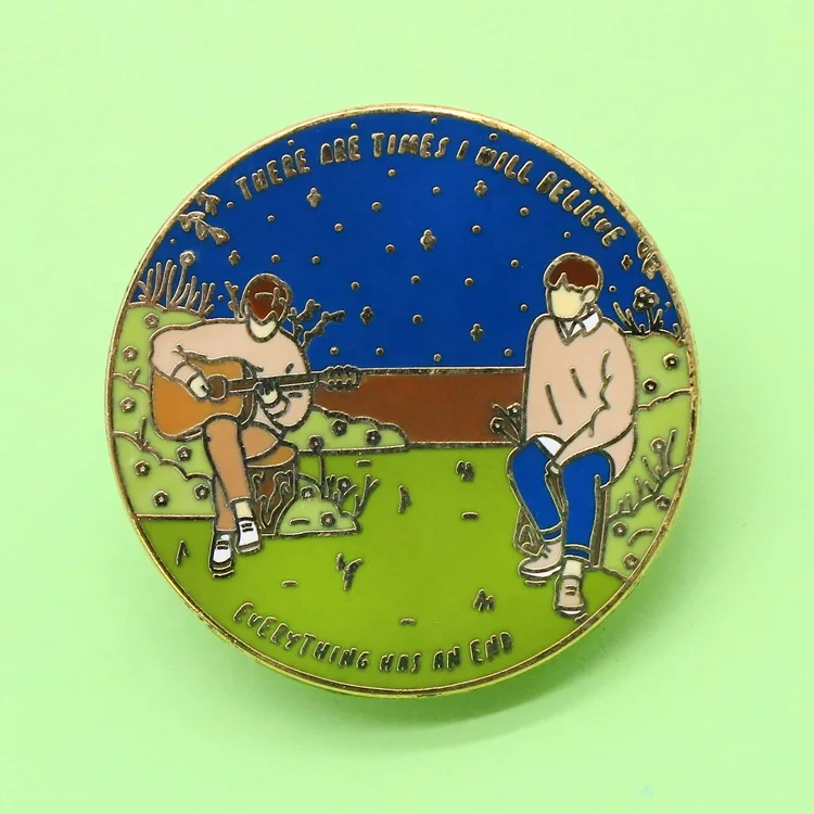 Hard Enamel Gold Plated Factory Design Your Own Custom Rainbow Lapel Pin Badge Folk Art  Art & Collectible 5 Color 2 Color