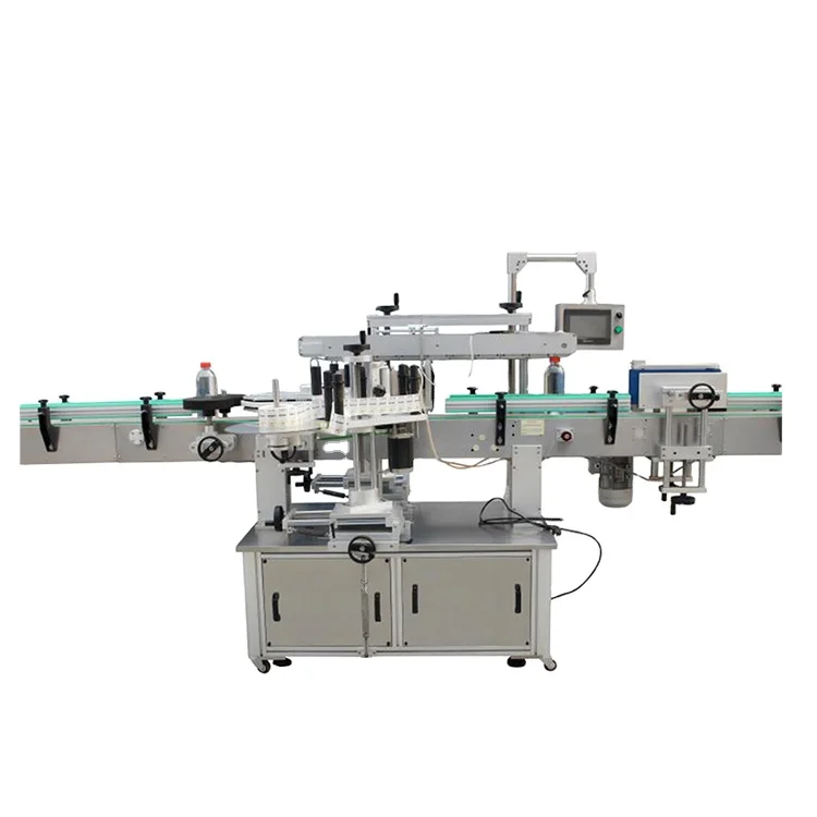 Paima high quality square/flat bottle double-sides adhesive label sticker labeling machines