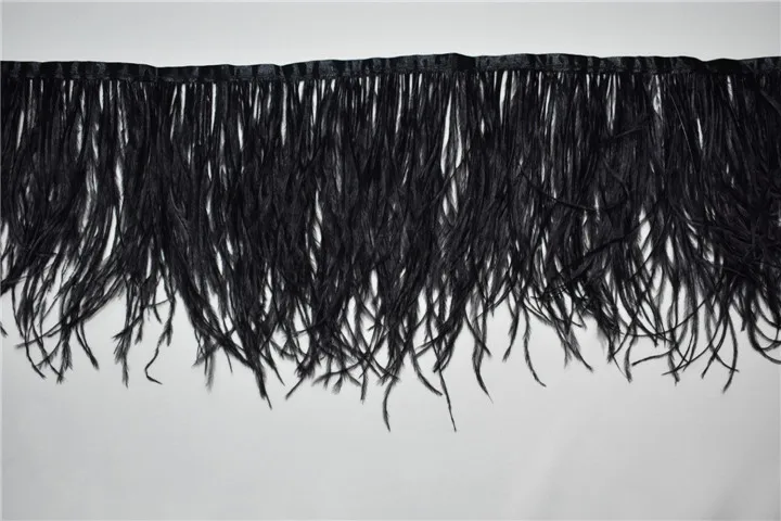 Fluffy 8cm ostrich feather thick trimming fringe for DIY clothing accessories