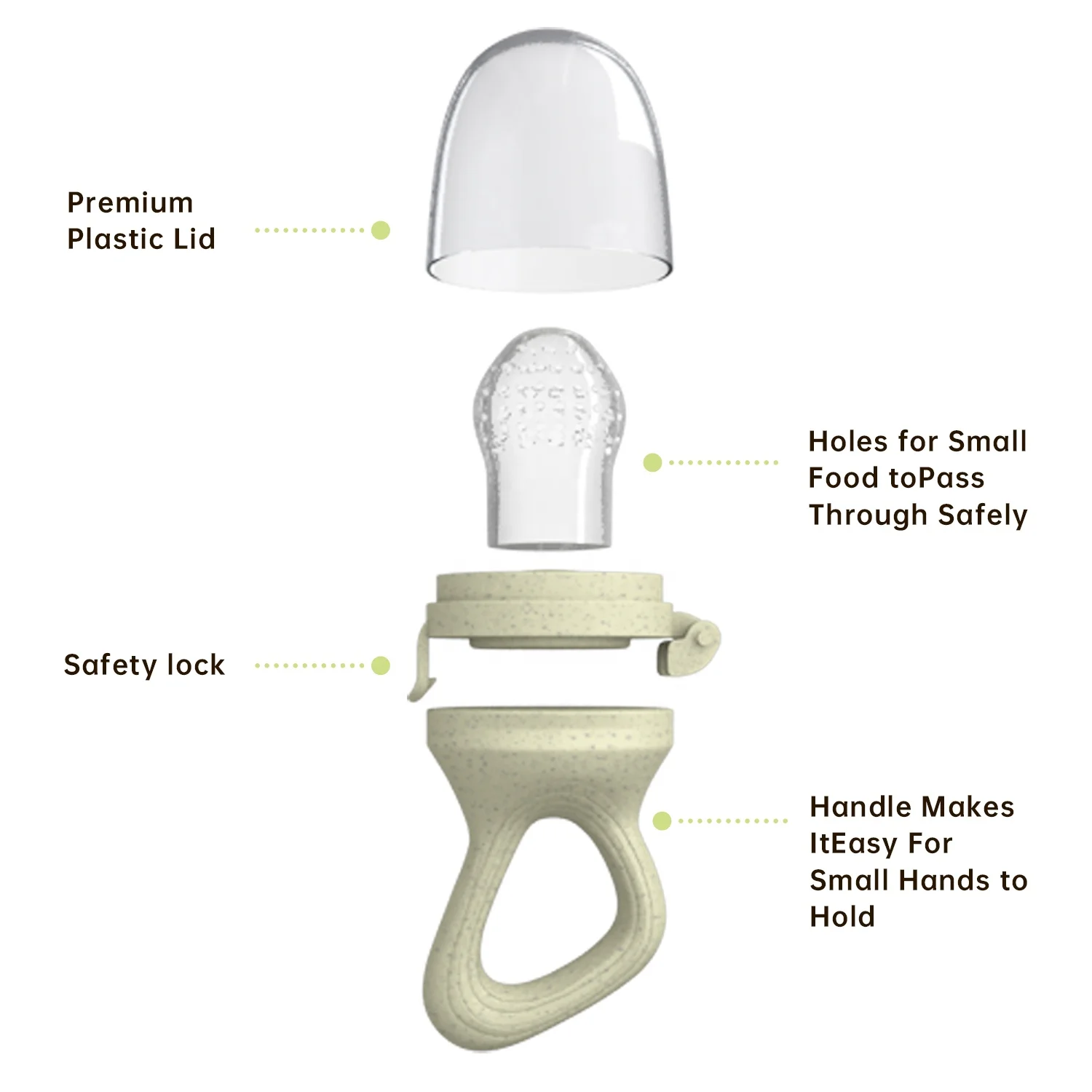 Bpa Free Food Grade Baby Fresh Food Nipple Feeder Silicone Baby Feeder Fruit Pacifier Baby Fruit Feeder For Infant