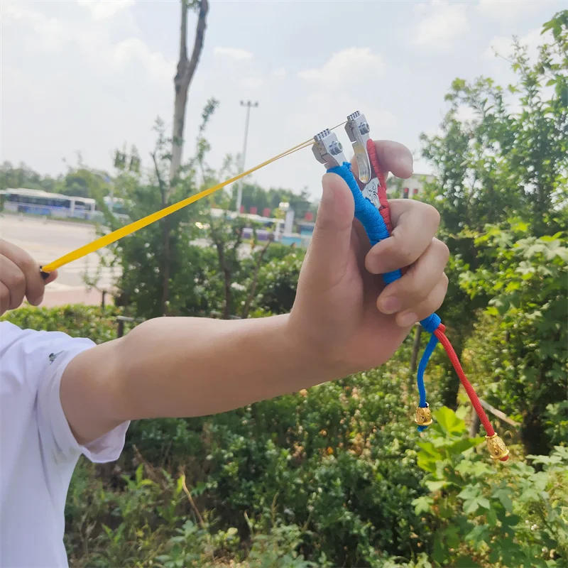 Alloy Double Aiming Slingshot for Outdoor Hunting
