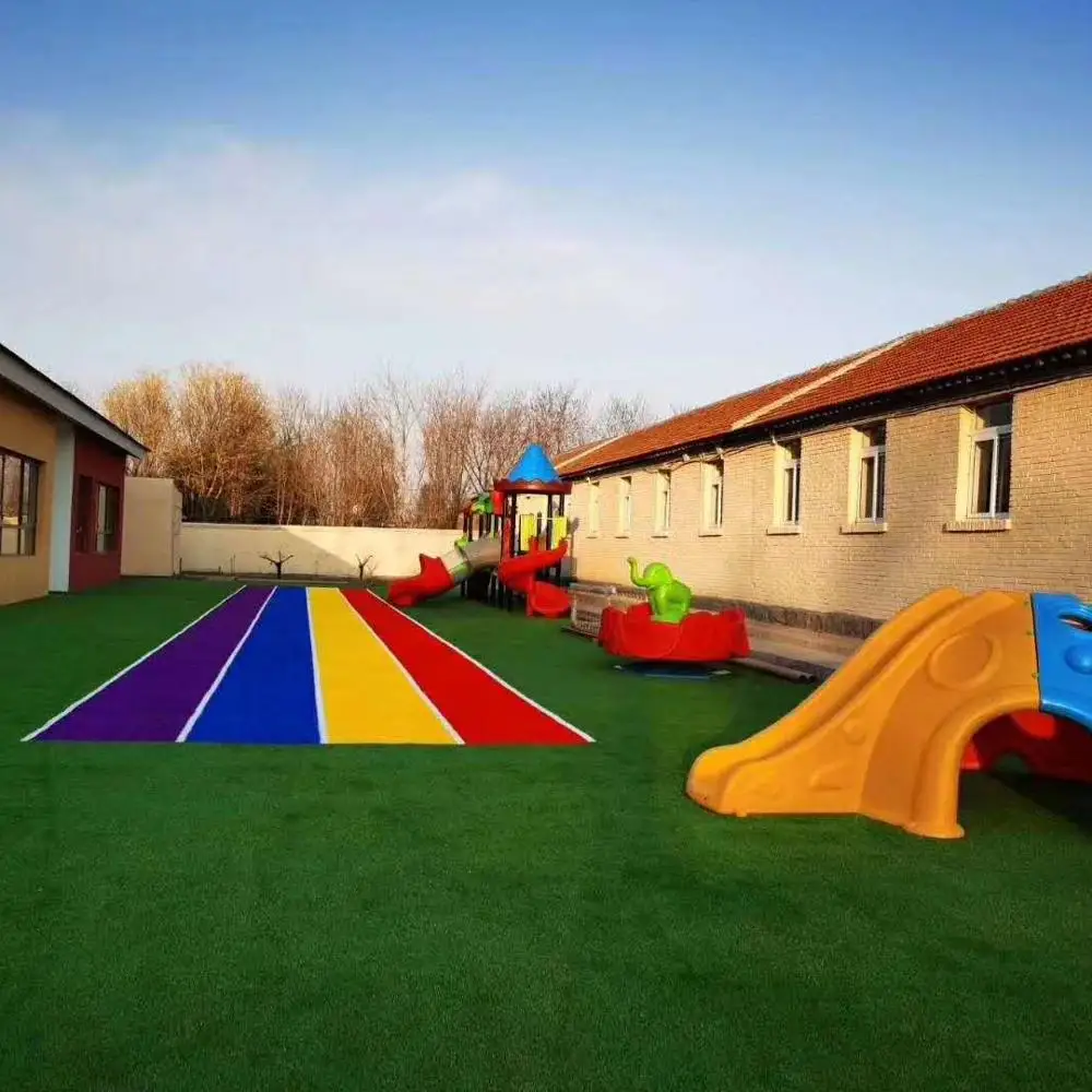 Nice quality Artificial turf grass yarn with rubber backing