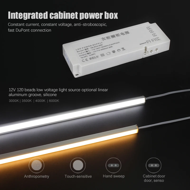 Светодиодная лампа для шкафа 12 В