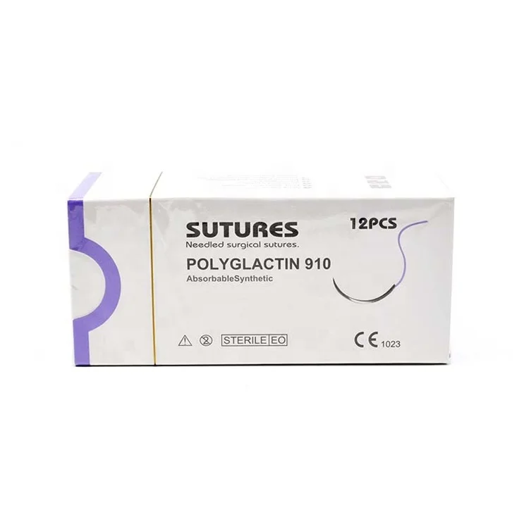 Cheap Prices China Manufacturer Absorbable PGA Polyglycolic Acid Polyglactin 910 Surgical Sutures Thread