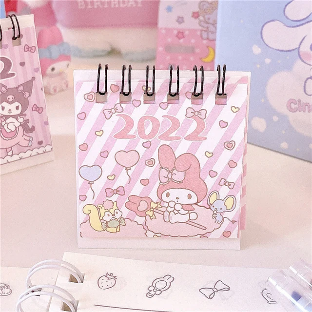 Настольный мини-календарь с японским аниме-рисунком ежедневник планировщик органайзер для расписания на год украшение офиса и стола
